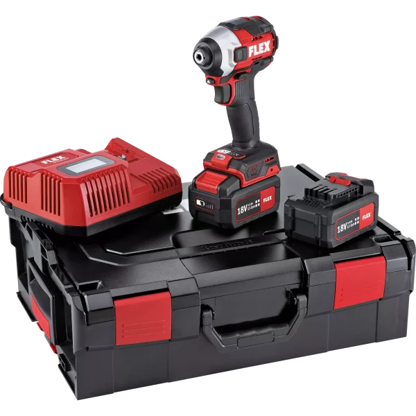 Flex ID 1/4″ 18.0-EC HD/5.0 Set Kömürsüz Akülü Darbeli Vidalama
